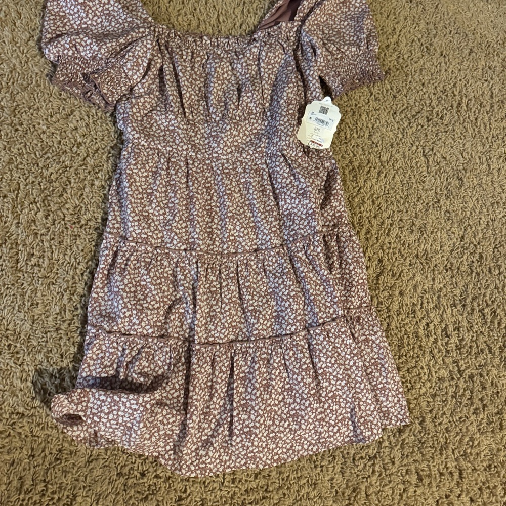 Asymmetrical Floral Dress